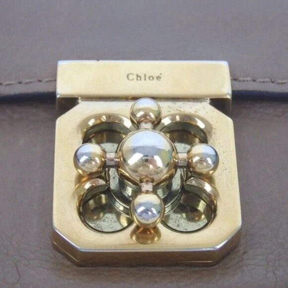 909158AE Chloe Wallet Long Brown Leather - Picture 11 of 12